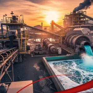 Ore processing plant overview showing steps from extraction to final refining | Alpha Grinding Media