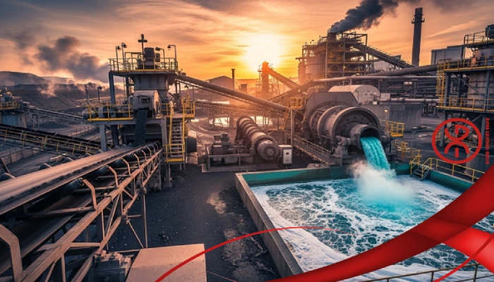 Ore processing plant overview showing steps from extraction to final refining | Alpha Grinding Media