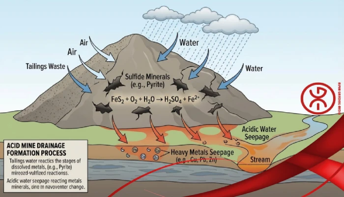Underground mine diagram showing cemented paste tailings backfill