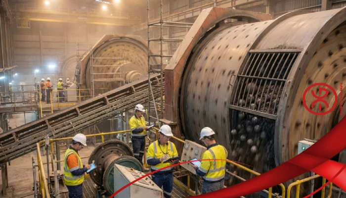 Commissioning and testing of grinding mills and processing equipment before full mine production